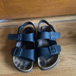 Well loved Black Birkenstock sandals